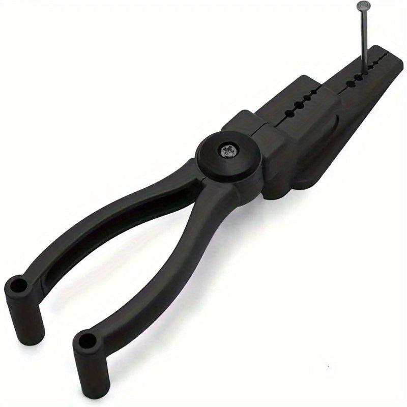 Unisex Plastic Nail Holder Pliers for Safe Hammering Blue Portable