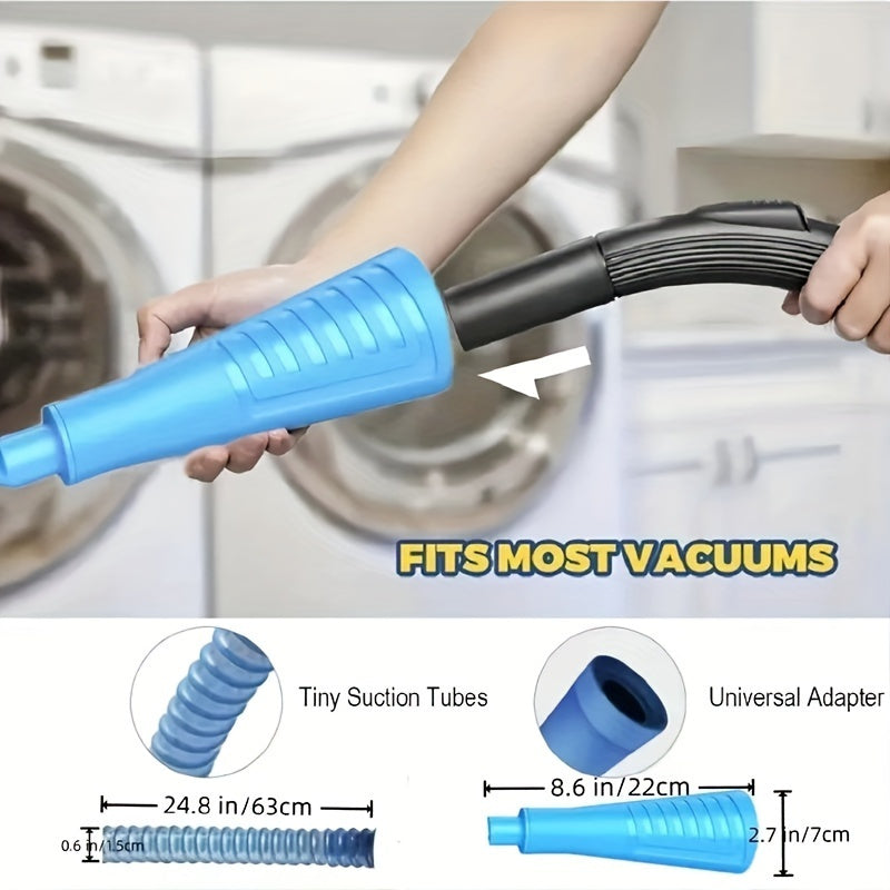 Set of 3 Dryer Vent Cleaning Tools with Vacuum Attachment and Accessories