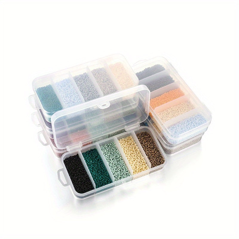 Zargarlik buyumlari uchun 9000 ta rangli 2mm Cross-Stitch tilla toshlari to'plami