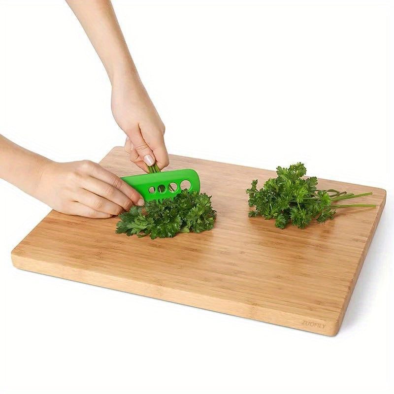 Herb Stripper Tool for Parsley Cilantro Rosemary Durable ABS Plastic Green