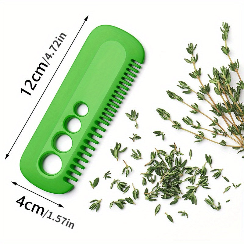 Herb Stripper Tool for Parsley Cilantro Rosemary Durable ABS Plastic Green