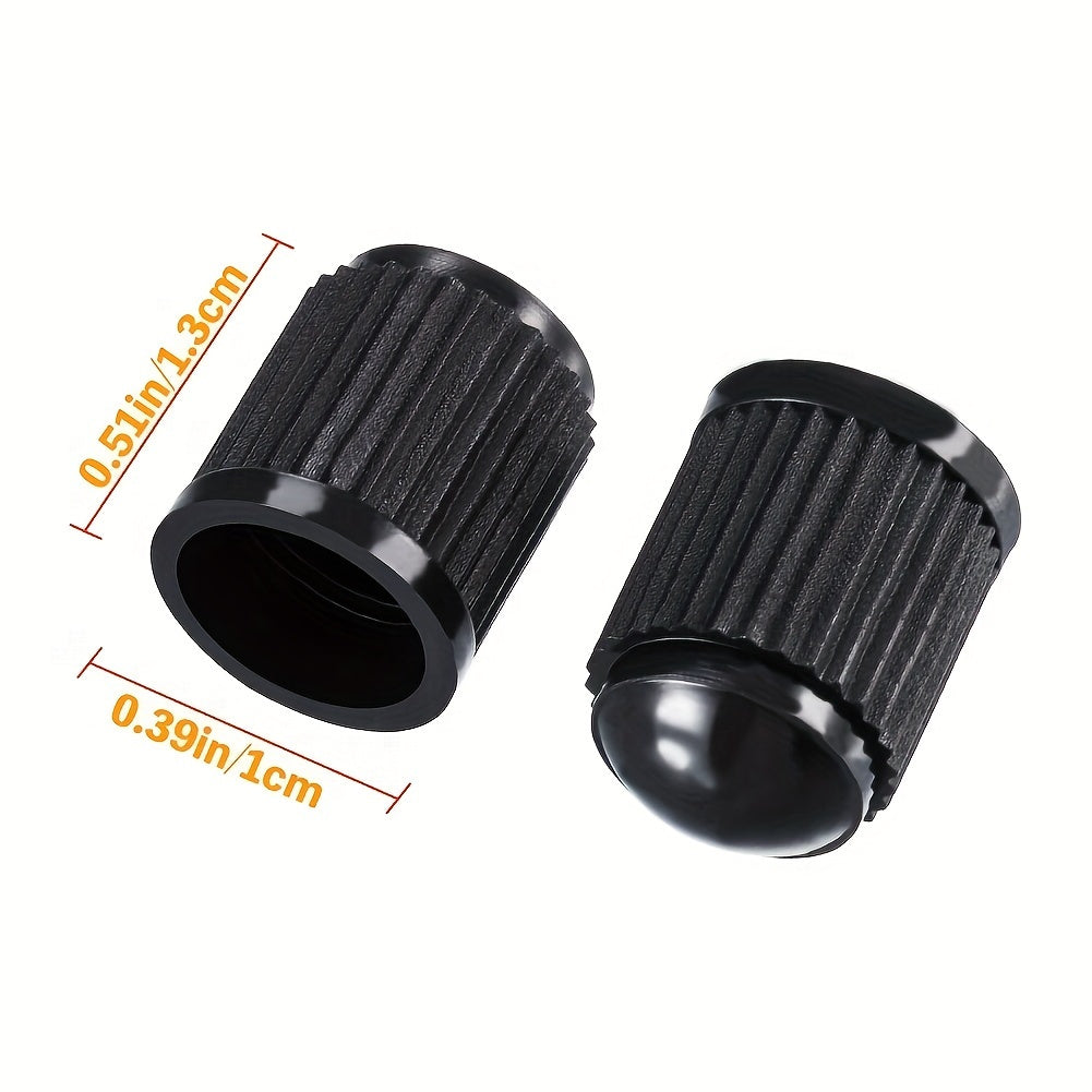 20 Pcs Black Tire Valve Stem Caps Universal Car Bike Truck Motorcycle