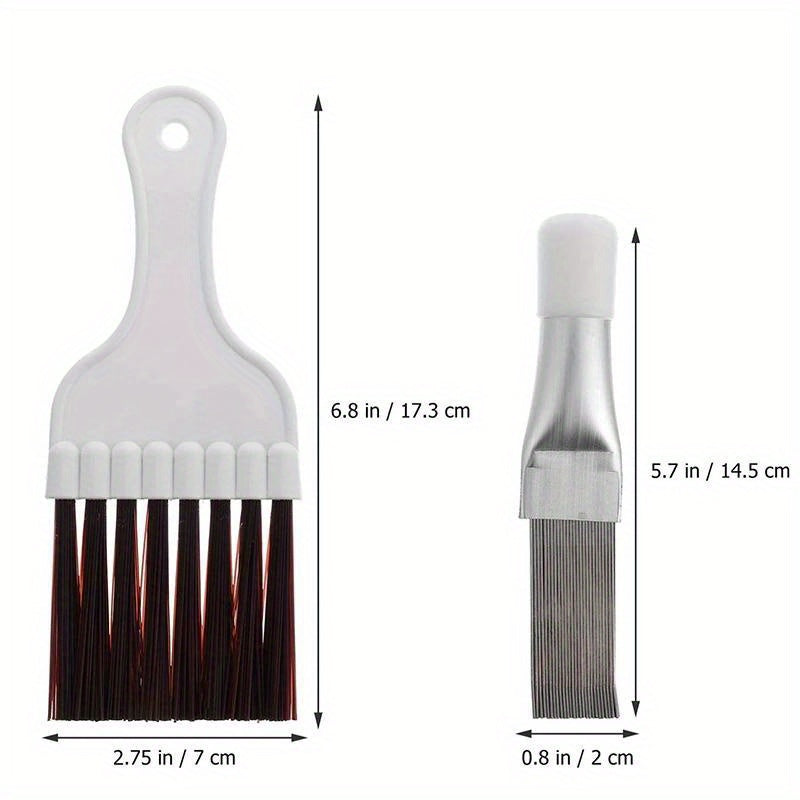 Stainless Steel Air Conditioner Fin Cleaning Brush HVAC Coil Cleaner Tool Durable No Battery
