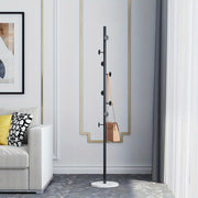 Perchero de metal colgante con estante para suelo y repisa para abrigos para dormitorio o habitación