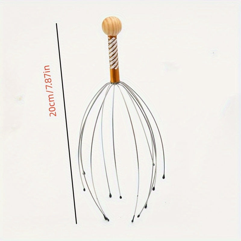 Stainless Steel Head and Scalp Massager Octopus Shape Random Color