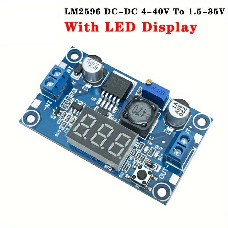 3A DC-DC Buck Converter with LED Display Adjustable 1.5V-35V 3A Voltage Regulator