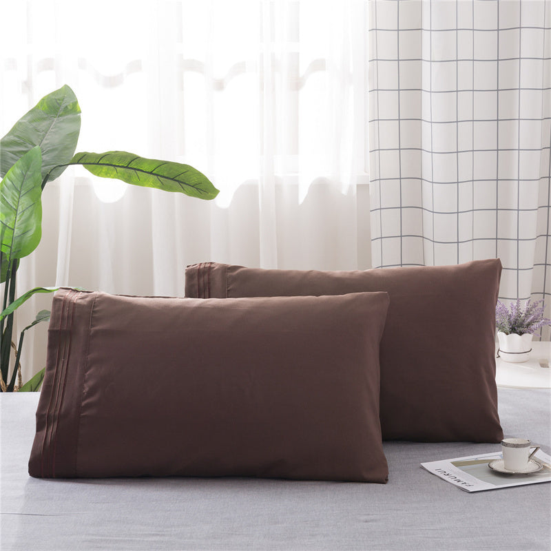 Роскошные однотонные наволочки с изысканной вышивкой (набор из 2 штук, в комплект не входит наполнитель) - мягкие, дышащие, высококачественные чехлы для спальни, дивана или домашнего декора.