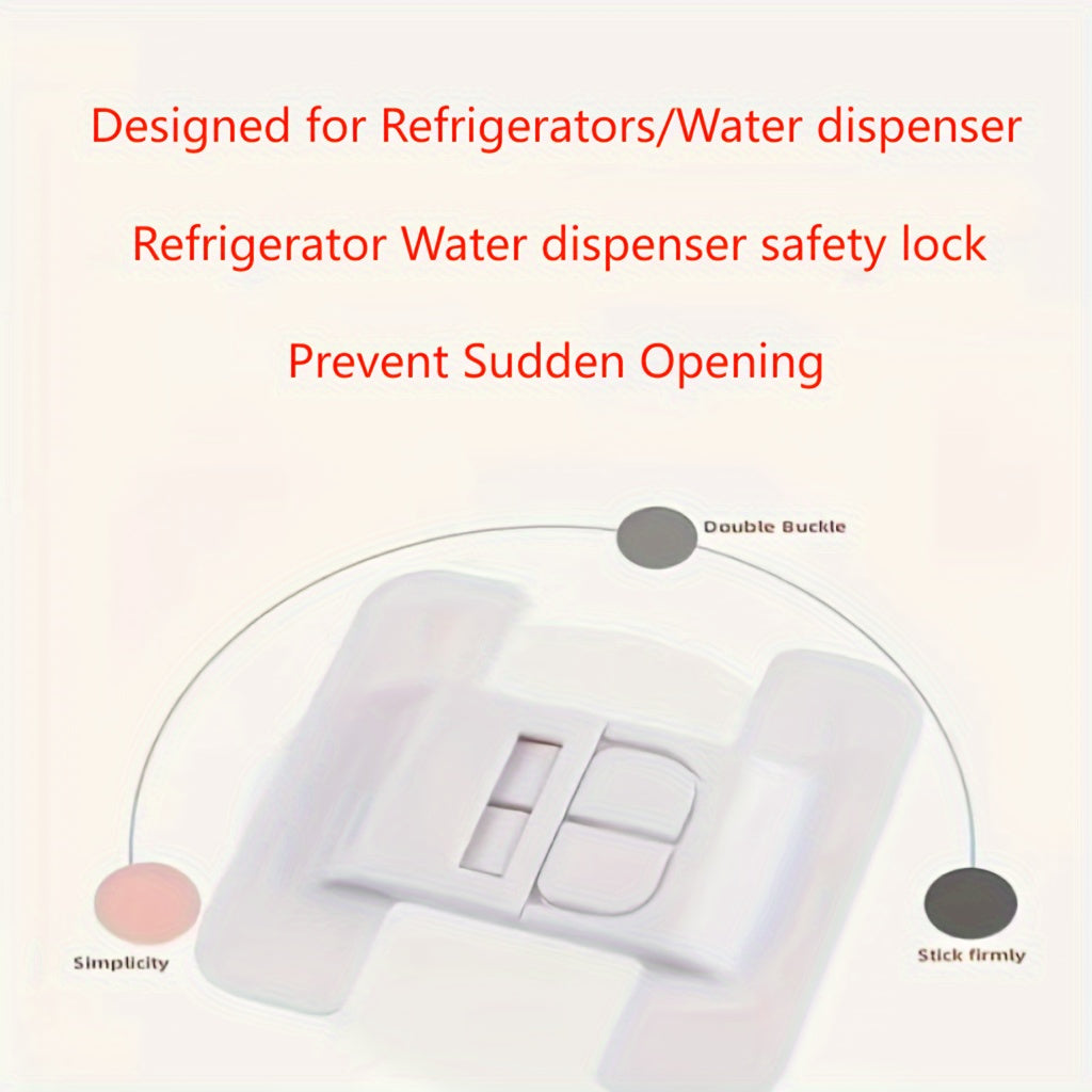 Bolalar uchun muzlatgich kaliti, bardoshli plastmassa, oson o'rnatish, burg'ulashsiz