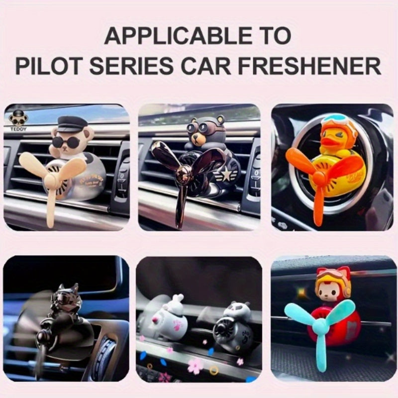 Car Air Freshener Refills Set Vent Clip Solid Scent Odor Eliminator 5/10 Pack