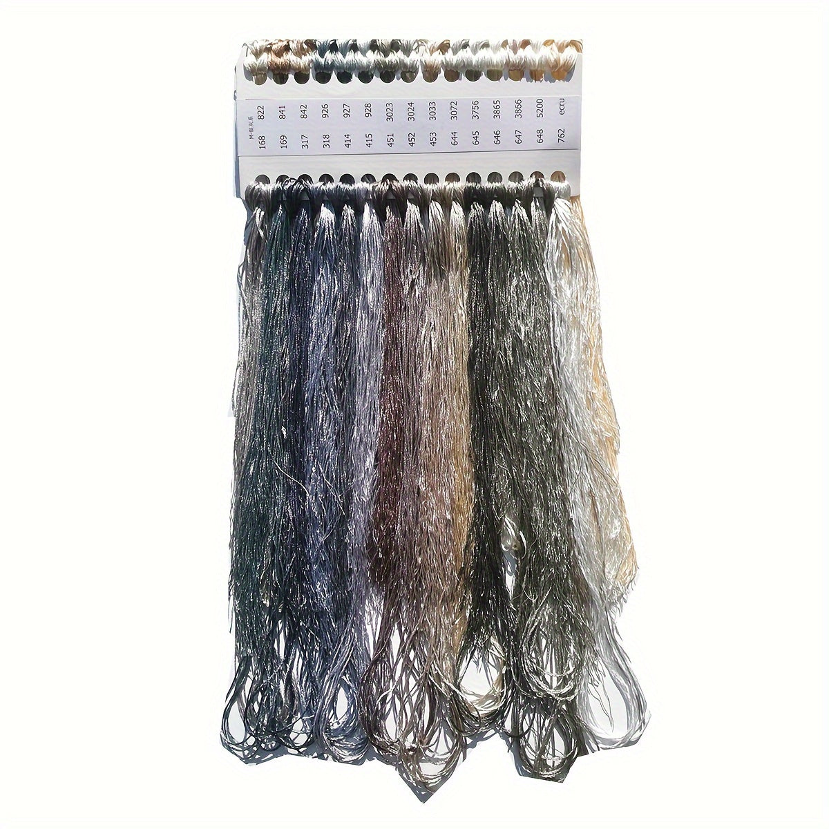 30-rangli polyester ipak ipi to'plami, xochbo'yash uchun o'z-o'zini tikish, igna ishlari