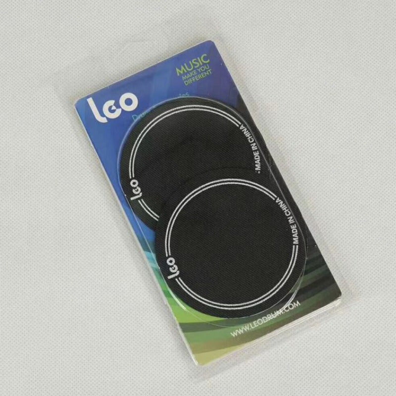 Bass Drum Protective Patches for Single Double Pedal White Black Pack of 2