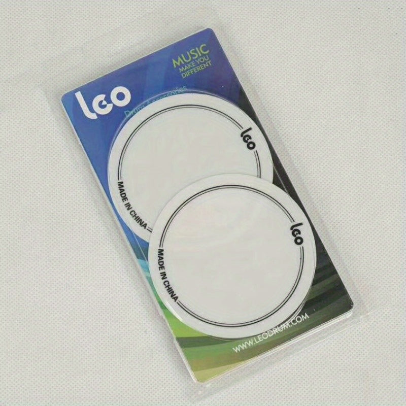 Bass Drum Protective Patches for Single Double Pedal White Black Pack of 2