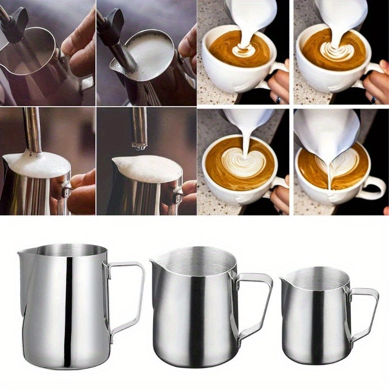 Stainless Steel Milk Frothing Pitcher Set for Latte Art Cappuccino Espresso 100ml 150ml 200ml
