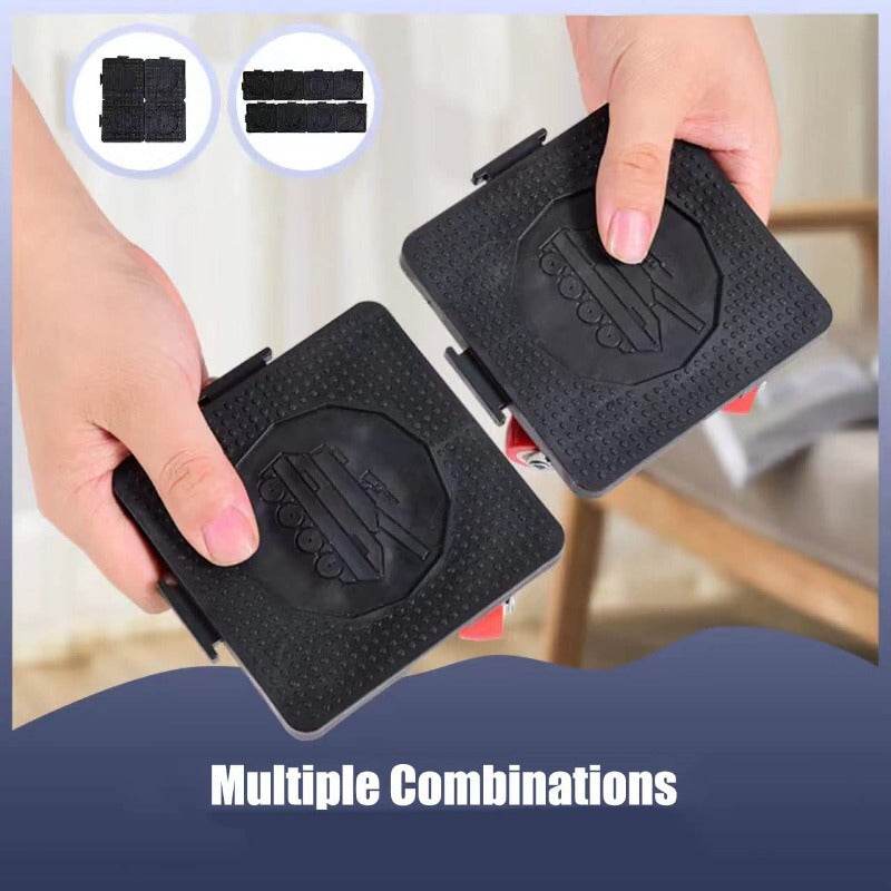 6 dona og'ir yuk ko'taruvchi mebel ko'taruvchi, 5 ta slayder, crowbar, 360° aylanish g'ildiraklari, 453.59 KG yuk ko'tarish qobiliyati, divanlar, shkaflar va muzlatgichlarni ko'chirish uchun ideal.