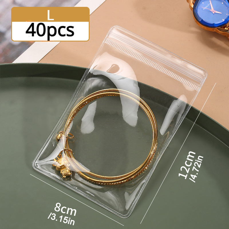 40pcs Jewelry Organizer Set with Transparent Drawer for Earrings Rings and Necklaces Storage Gift for Men Women