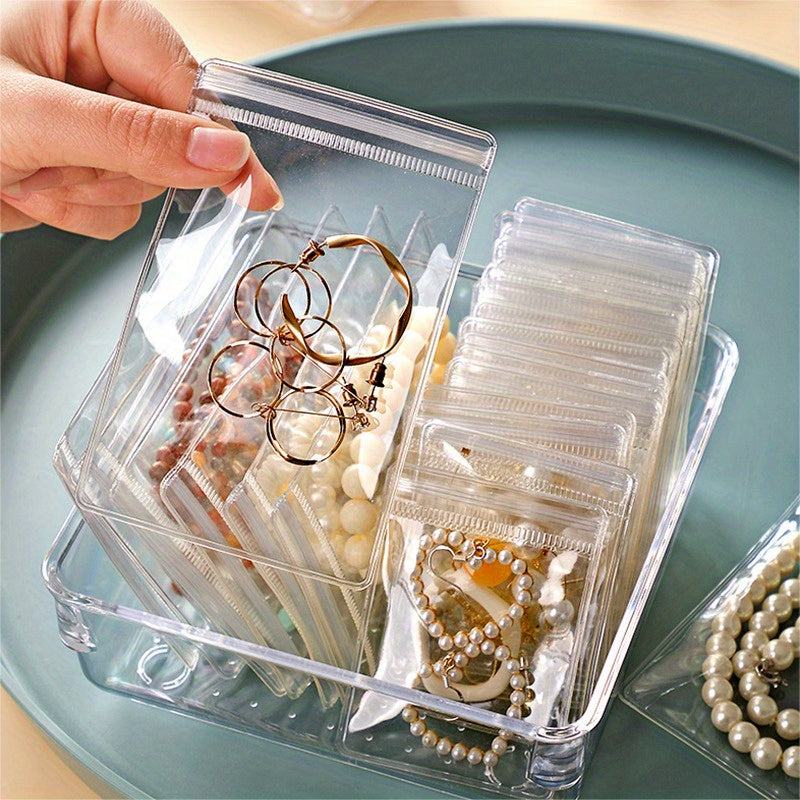 40pcs Jewelry Organizer Set with Transparent Drawer for Earrings Rings and Necklaces Storage Gift for Men Women