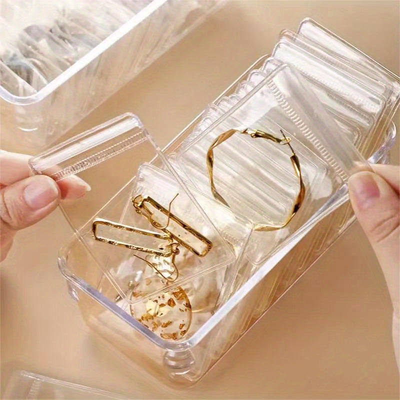 40pcs Jewelry Organizer Set with Transparent Drawer for Earrings Rings and Necklaces Storage Gift for Men Women