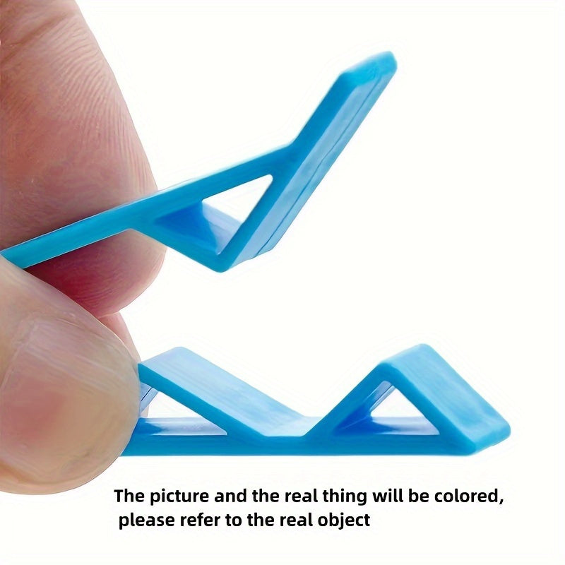 Plastic Trash Bag Clips Set of 12 with Groove Snap Design Anti-Slip Edge Fixers for Household Garbage Cans