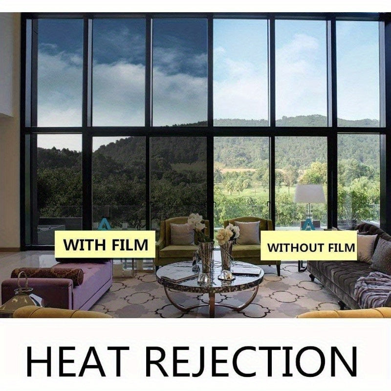 Qora Avtomobil oynasi tinti filmi rulon UV himoyasi quyoshli filmi 74.93x199.9cm