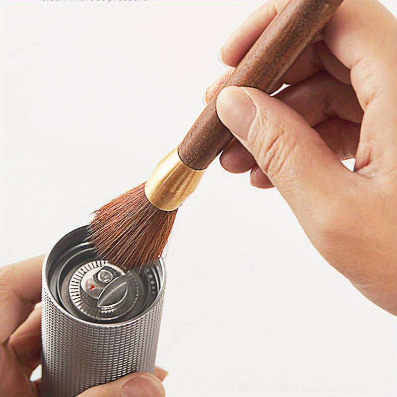 Wooden Coffee Grinder Cleaning Brush Barista-Grade Espresso Machine Tool