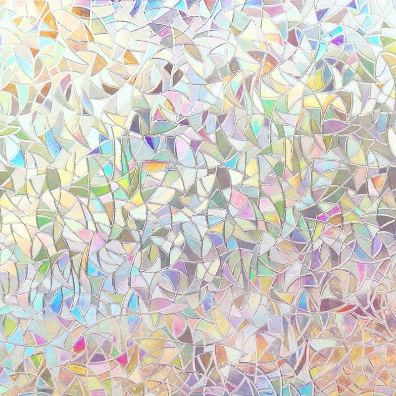 Opaque Glass Film Privacy UV Protection 19.99x99.06cm Rainbow Decal