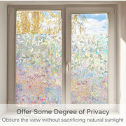 Opaque Glass Film Privacy UV Protection 19.99x99.06cm Rainbow Decal