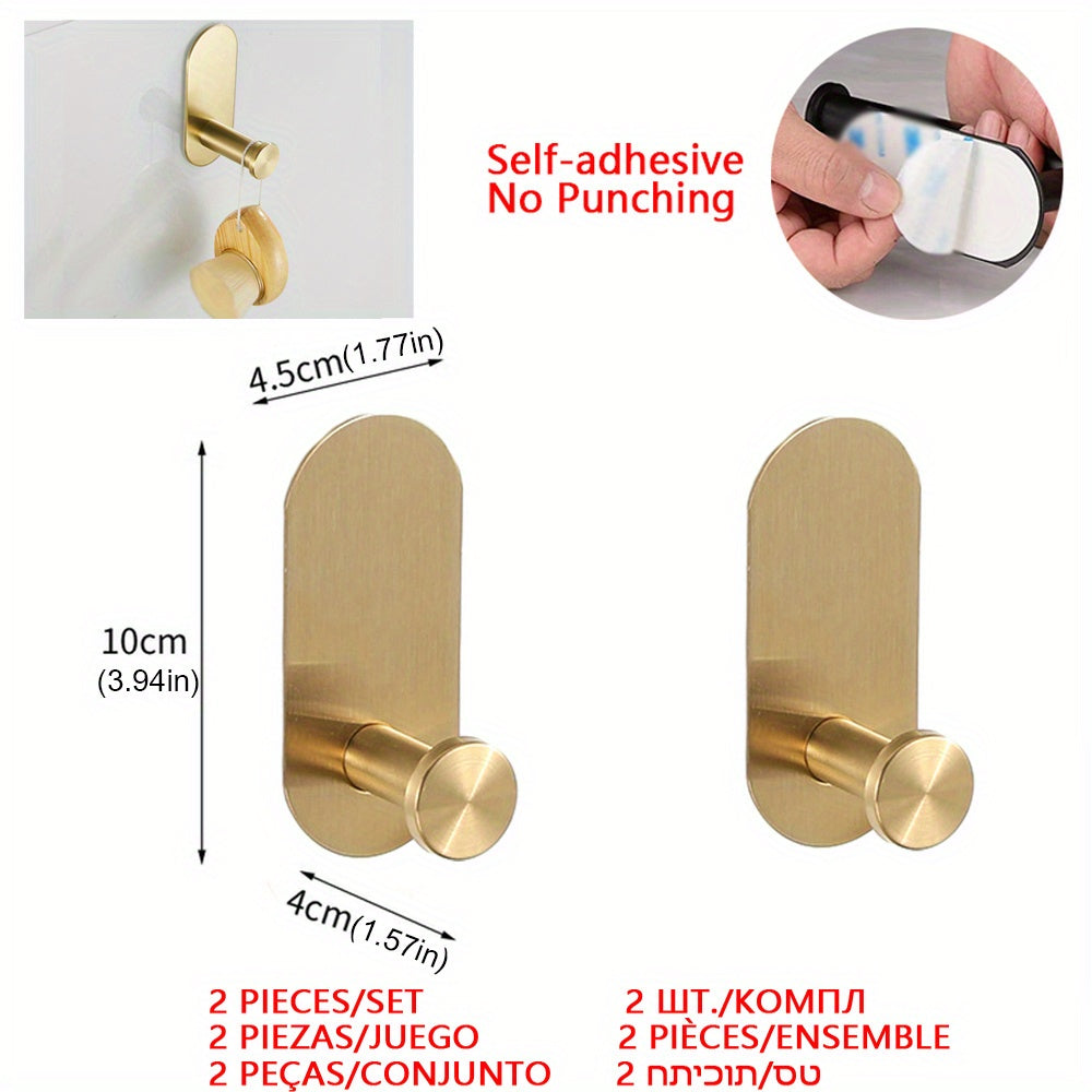 Qora zanglamaydigan po'latdan tayyorlangan o'z-o'zini yopishtiradigan devor tokchalari sochiq va oshxona asboblari uchun