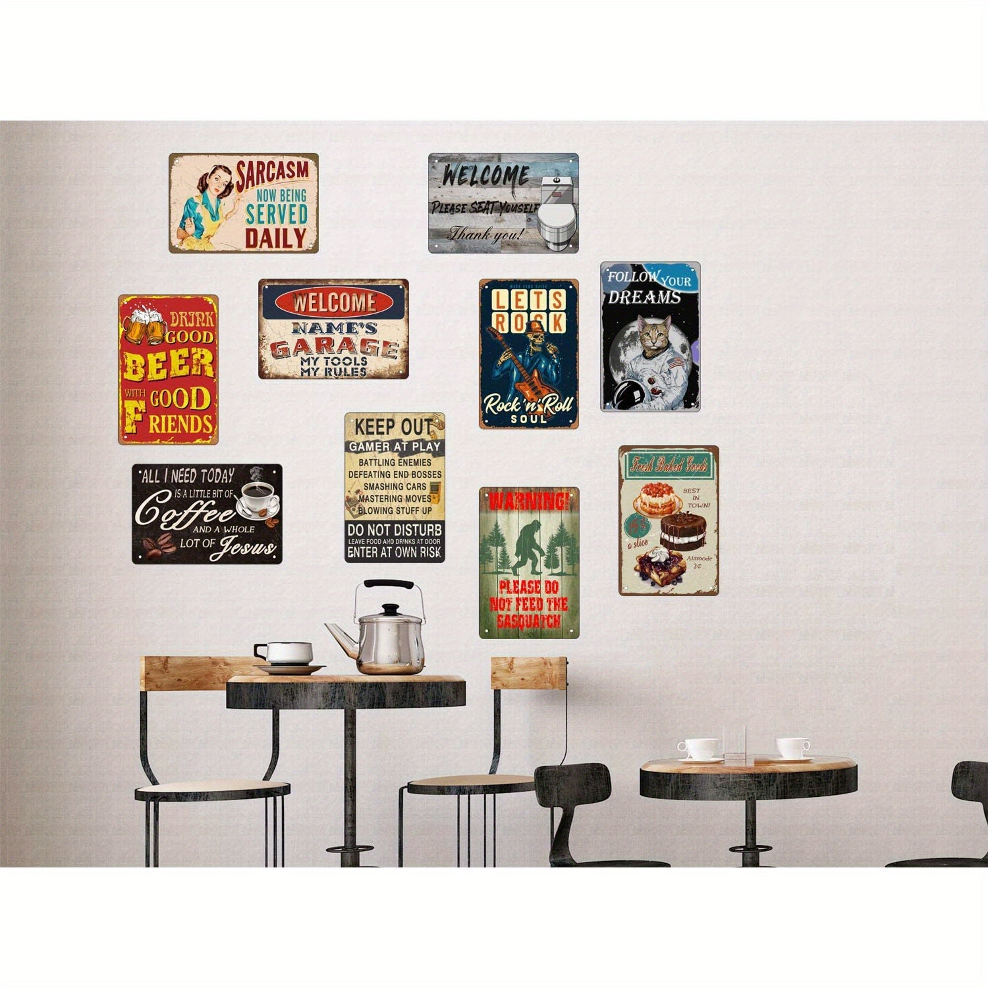 Retro Metal Tin Sign Welder Knowledge Funny Wall Art Poster Home Decor