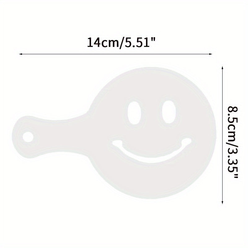 Coffee Stencil Set 19 Pieces Foam Spray Cake Molds for Cappuccino Bakery Kitchen