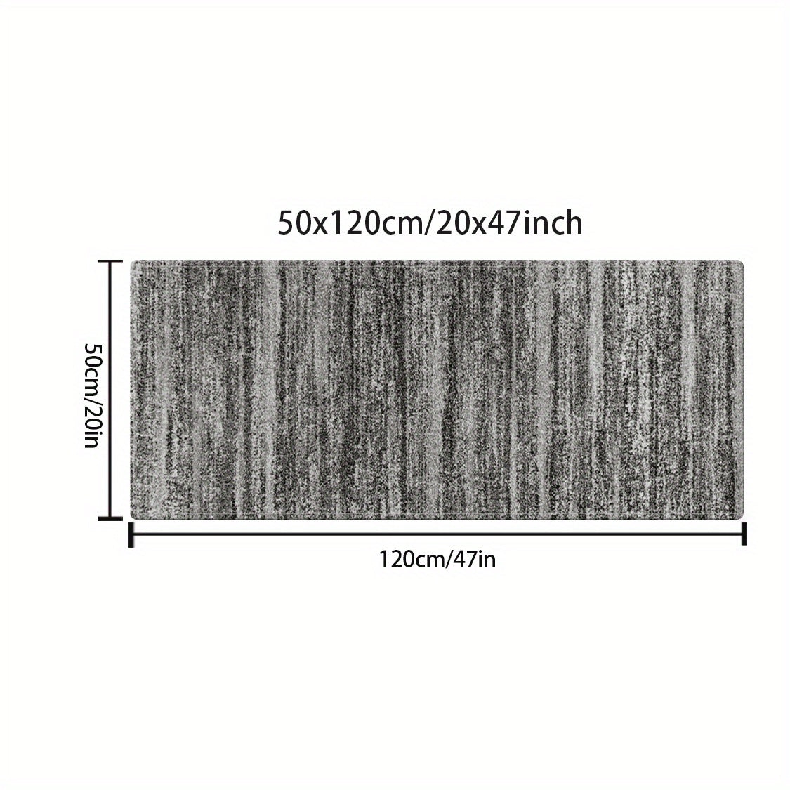Retro chiziqli kulrang uzun pol mato, oshxona, kir yuvish xonasi, yashash xonasi, yotoqxona, koridor uchun sirpanmaydigan orqa qismi; namni o'zlashtiruvchi va zamonaviy uy bezaklari gilami