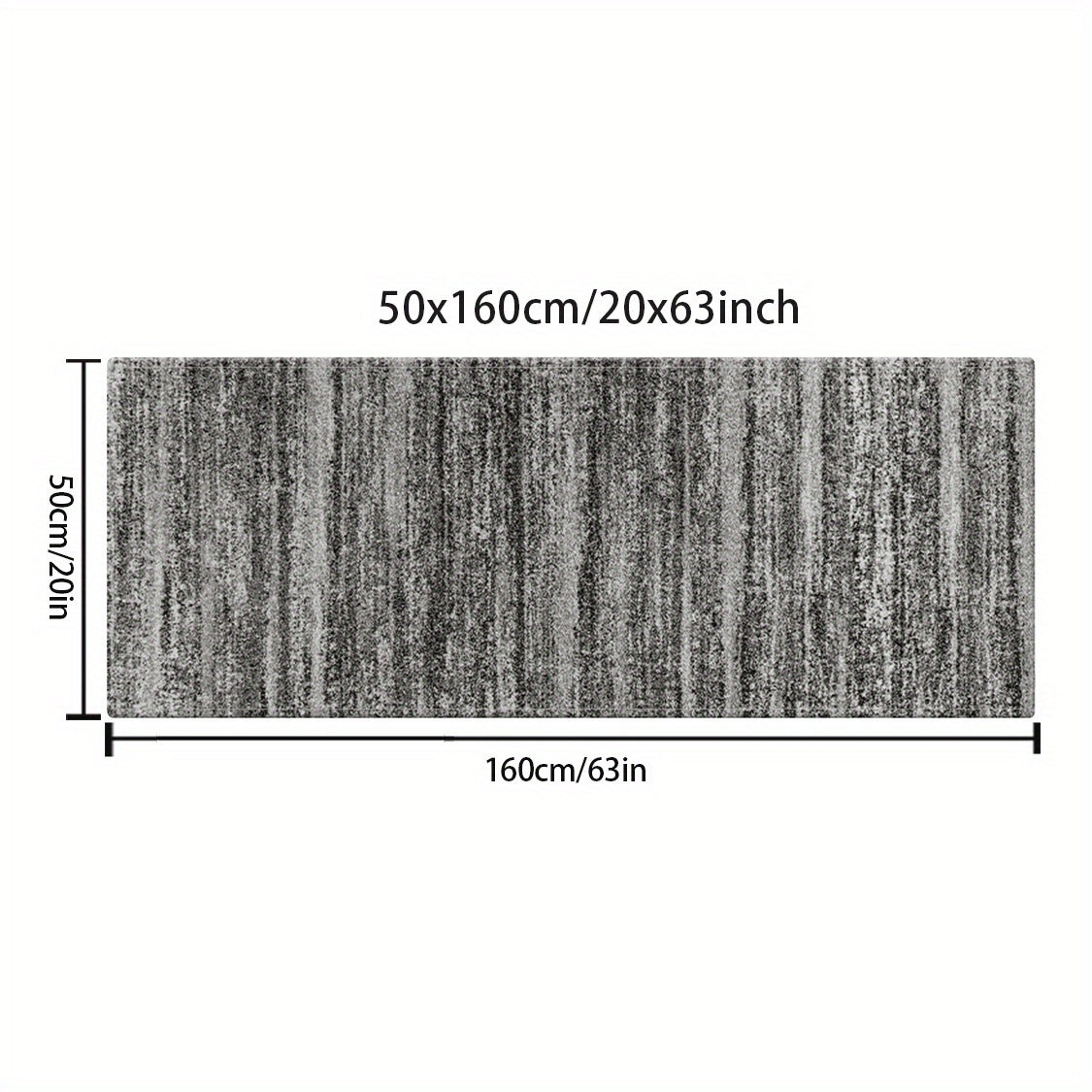 Retro chiziqli kulrang uzun pol mato, oshxona, kir yuvish xonasi, yashash xonasi, yotoqxona, koridor uchun sirpanmaydigan orqa qismi; namni o'zlashtiruvchi va zamonaviy uy bezaklari gilami