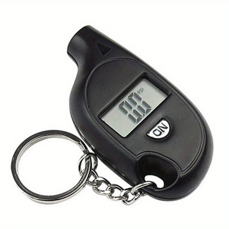Digital Tire Pressure Gauge Car Keychain with LCD Display and Manometer