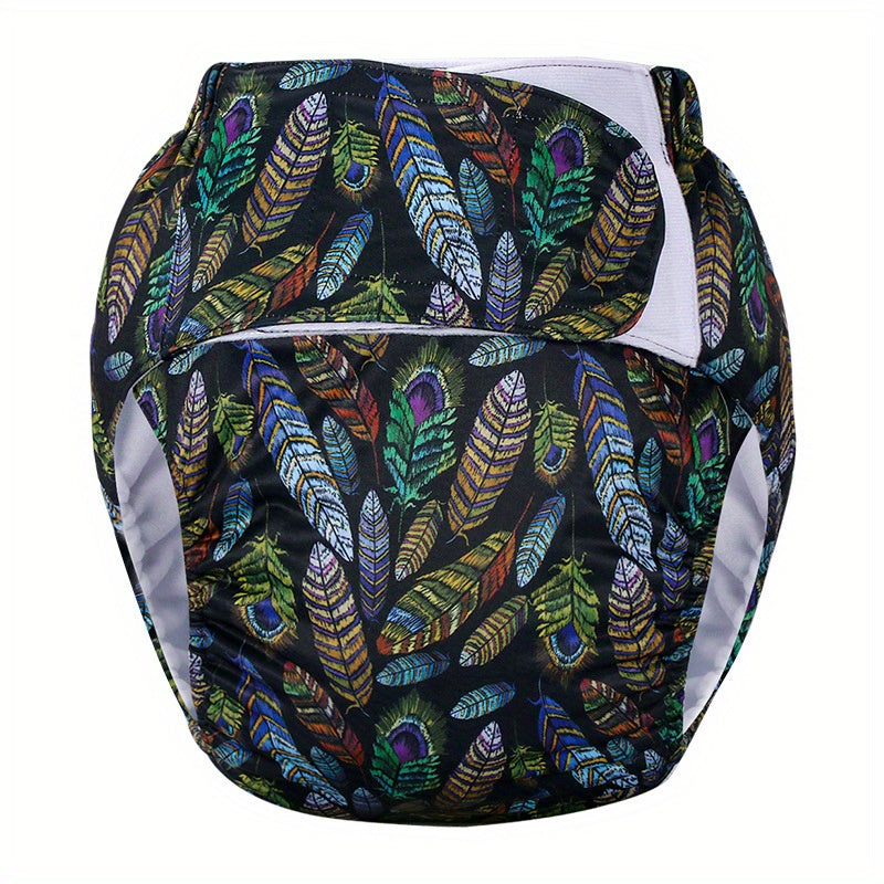 Reusable Adult Diaper for Elderly with Adjustable Waist Leak-Proof Water Leakage Protection