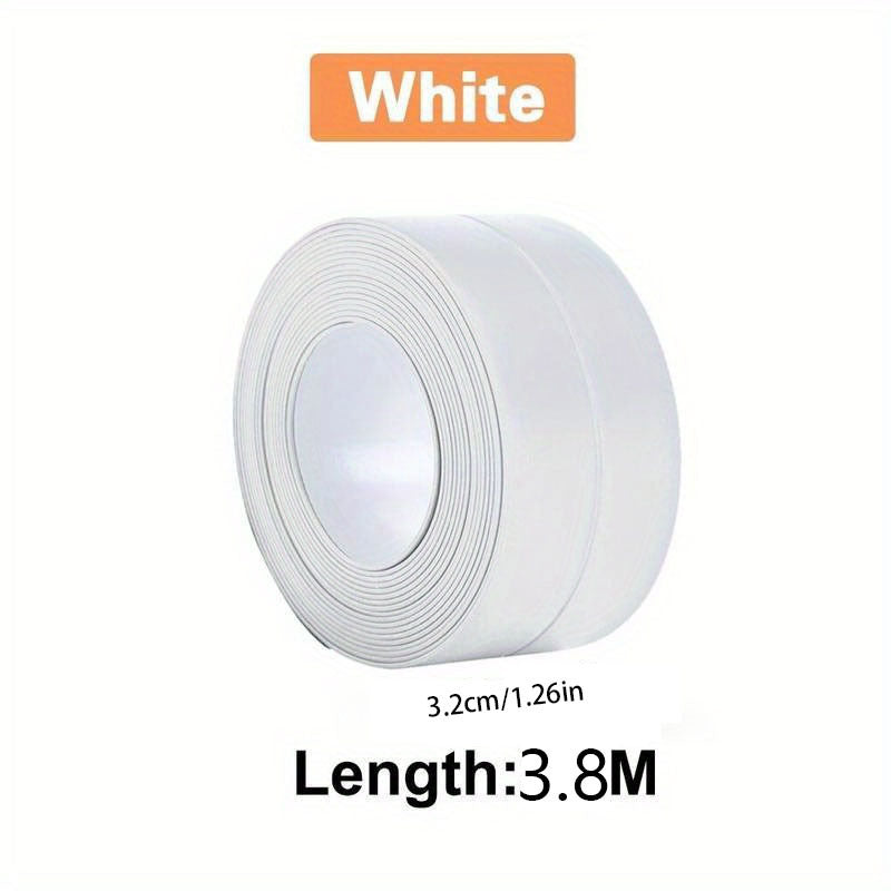 White PVC Waterproof Sealing Tape for Bathroom Shower Sink Bathtub Toilets