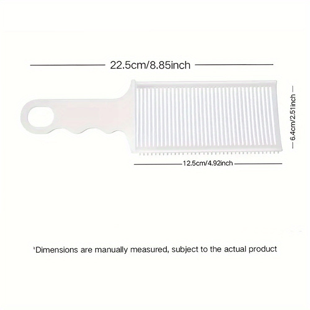 Peine de peluquería para hombres para cortes de degradado de barbero, peinado profesional, plástico negro