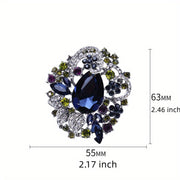 Bohemian Style Colorful Rhinestone Brooch for Women and Gift