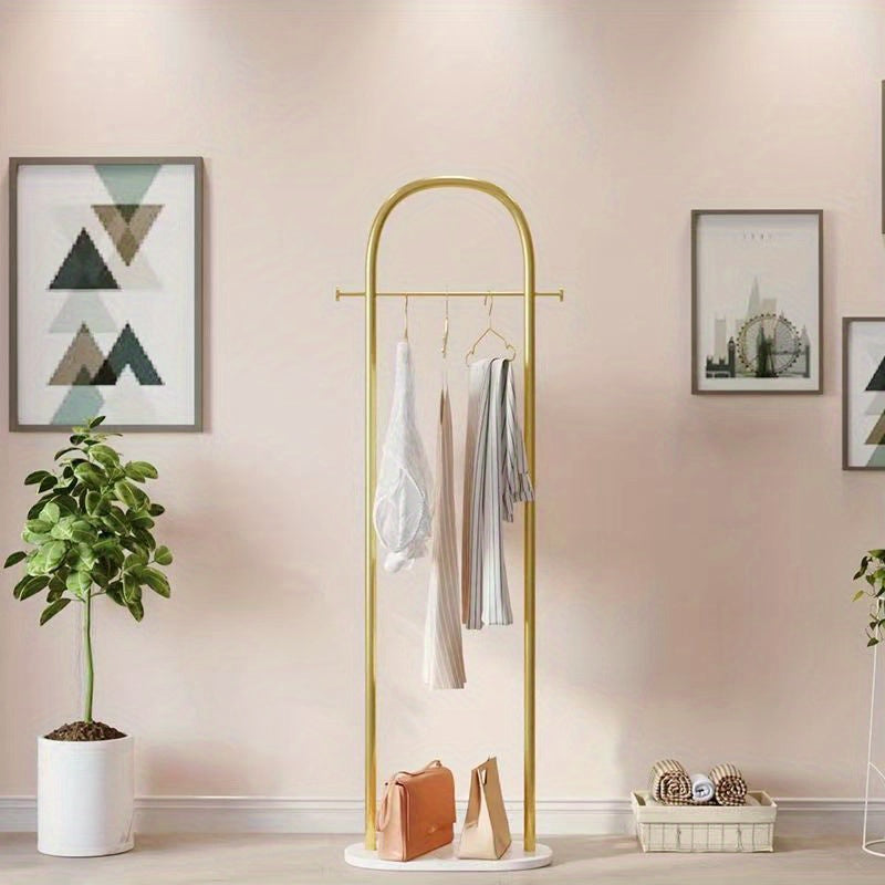 Perchero de hogar de mármol, de pie, para ropa, organizador de almacenamiento