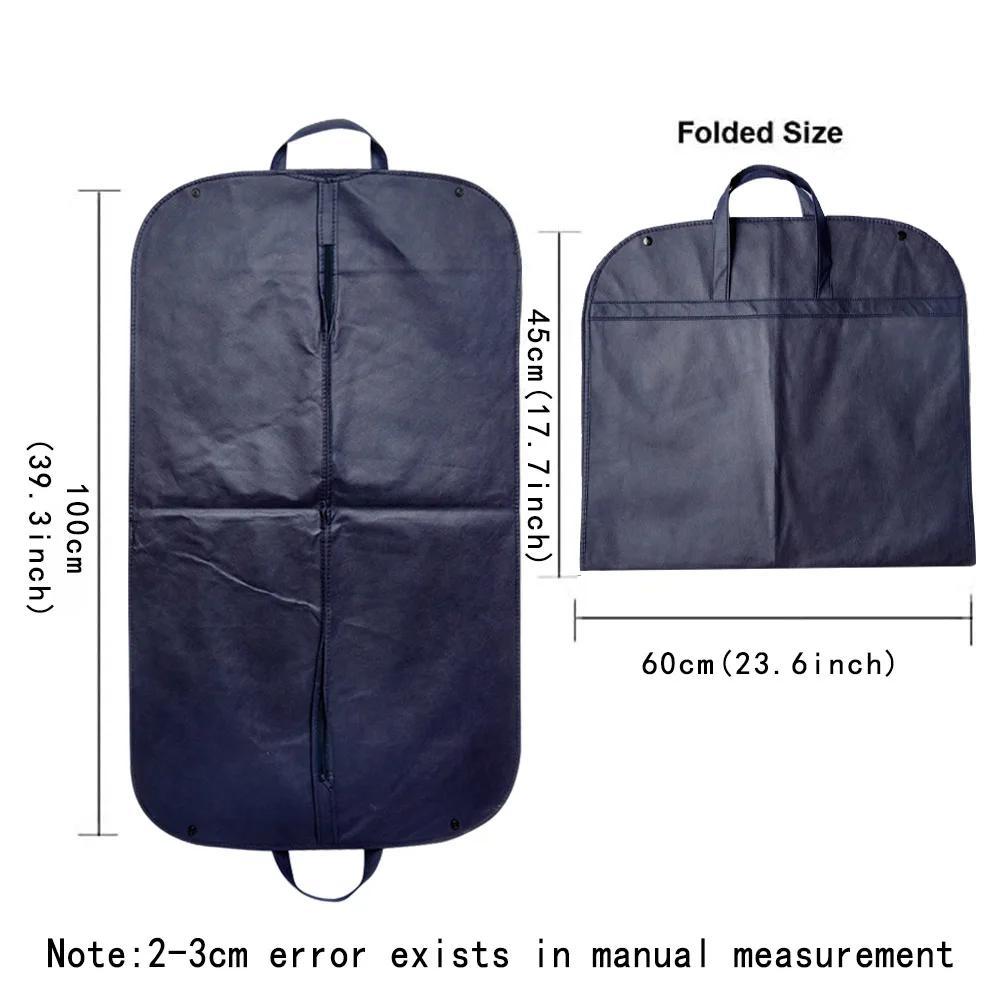 Dust Cover Bag with Zipper for Clothes Storage Hanging Garment Organizer for Shirts Dresses Coats