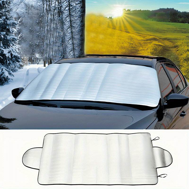 Cubierta para parabrisas de coche de invierno antinieve, escudo contra hielo y escarcha, protector solar