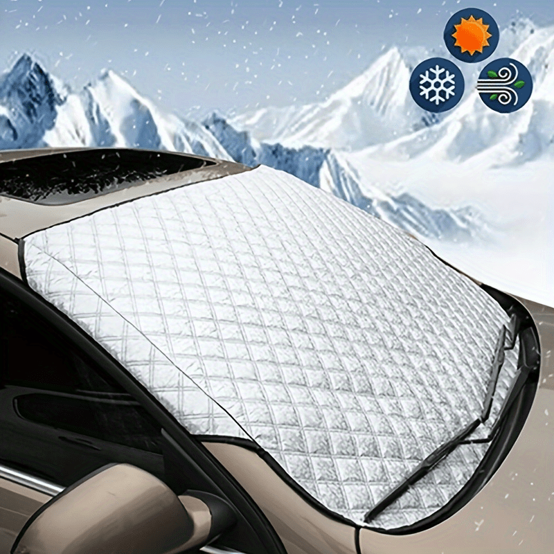 Cubierta para parabrisas de coche de invierno antinieve, escudo contra hielo y escarcha, protector solar
