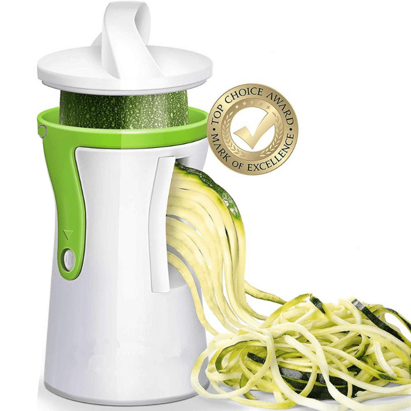 Heavy-Duty Cordless Handheld Vegetable Spiralizer for Zucchini Noodles and Spirals
