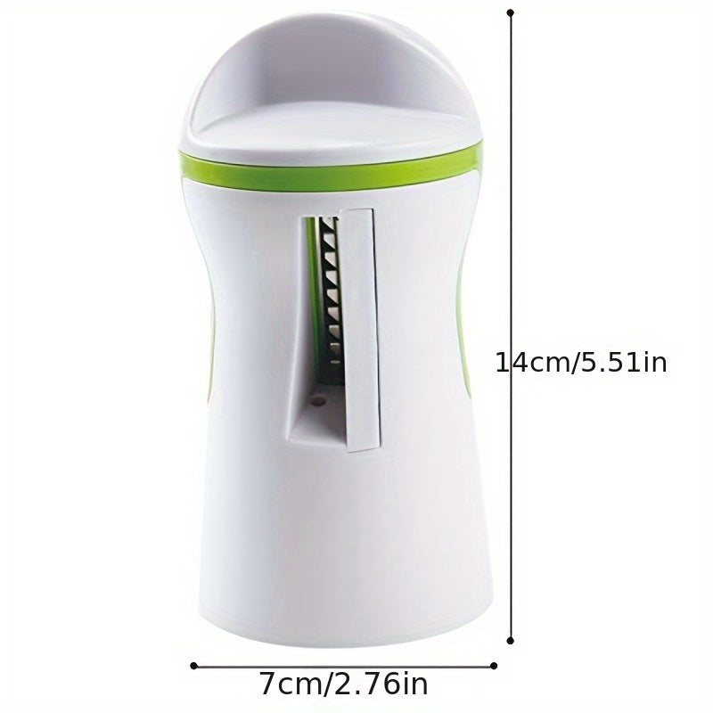 Qovoqli noodle va boshqa sabzavot spirallarini tayyorlash uchun og&#39;ir yukga mo&#39;ljallangan, qo&#39;lda va simsiz Creative Kitchen Spiral sabzavot kesish mashinasi.