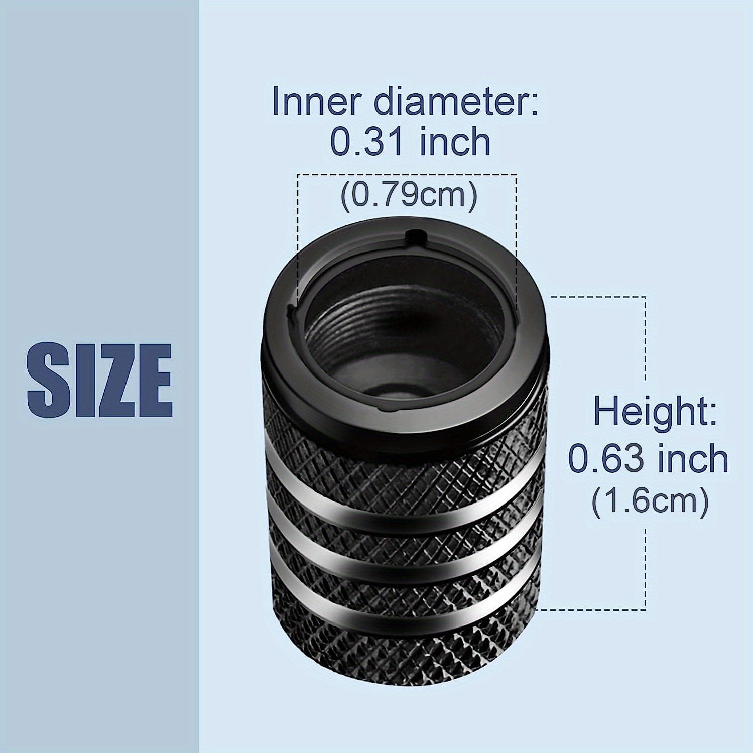 5 Pcs Tire Valve Stem Cap Covers Metal Leak-Proof Corrosion-Resistant American Flag