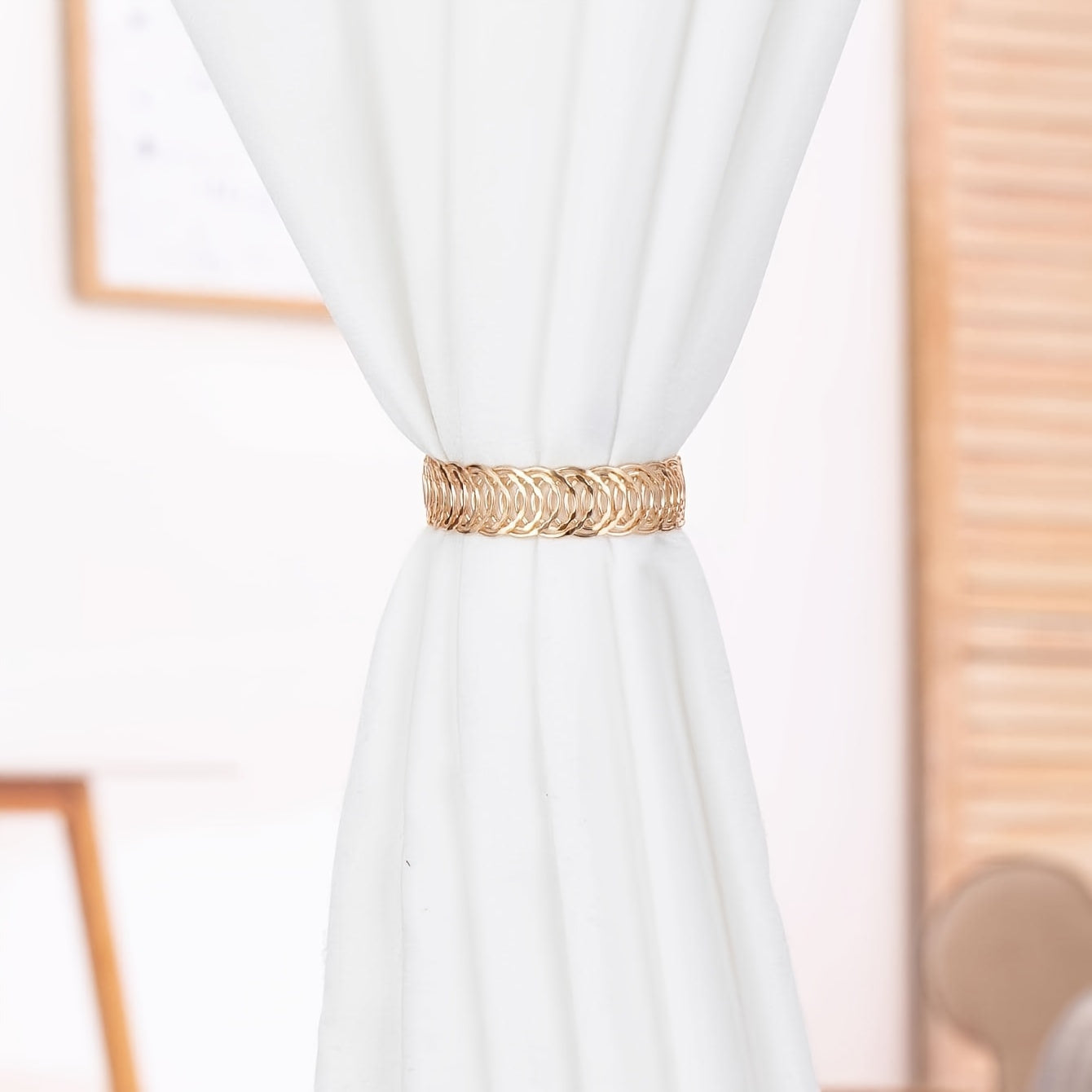 Hollow Out Curtain Holdback Modern Metal Buckles for Home Decoration