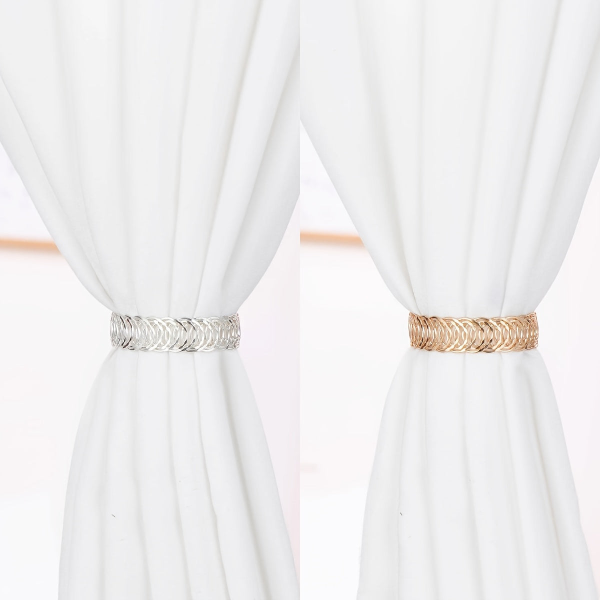 Hollow Out Curtain Holdback Modern Metal Buckles for Home Decoration