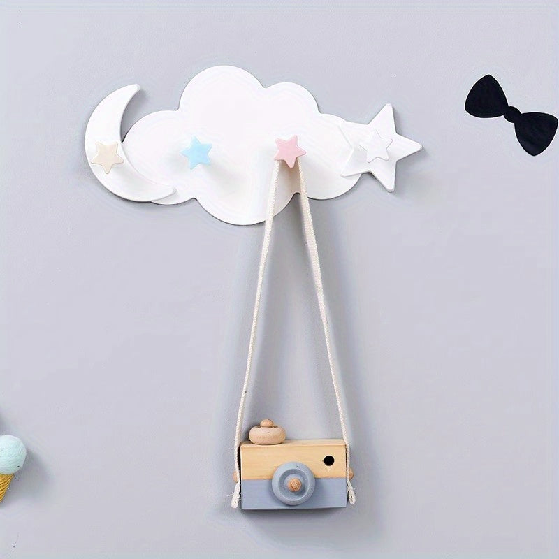 Cartoon Cloud Wall Hook for Hanging Clothes and Hats Strong Adhesive Cute Design
