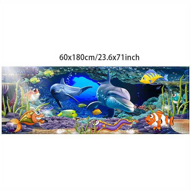 Non-Slip Underwater Oasis Area Rug Absorbent Anti-Fatigue Mat for Kitchen Bathroom