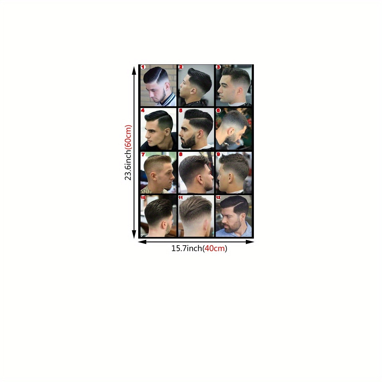 Modern Art Canvas Wall Art for Men’s Fashion and Barbershop Haircuts Decor