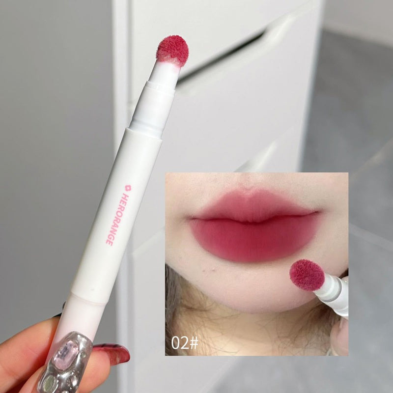 Women Velvet Matte Lip Glaze Waterproof Long-Lasting Lipstick Cheek Tint
