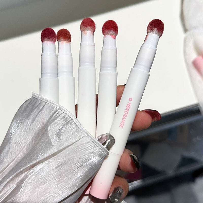 Women Velvet Matte Lip Glaze Waterproof Long-Lasting Lipstick Cheek Tint